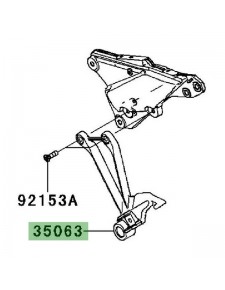 Platine repose-pieds arrière Kawasaki Z1000SX (2011-2013)