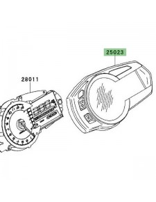 Dessus de compteur Kawasaki Z1000SX (2011-2013)