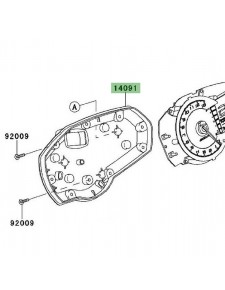 Dessous de compteur Kawasaki Z1000SX (2011-2013) | Réf. 140911739