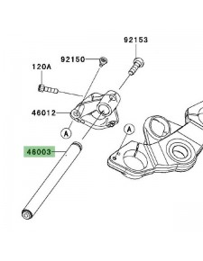 Demi-guidon gauche Kawasaki Z1000SX (2011-2013) | Réf. 460030566