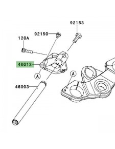 Support demi-guidon gauche Kawasaki Z1000SX (2011-2019) | Réf. 46012009018R