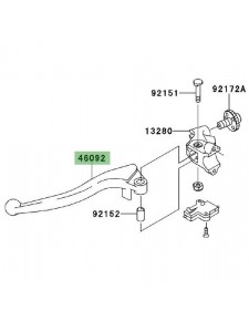 Levier d'embrayage Kawasaki Z1000SX (2011-2016) | Réf. 460920006