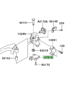 Contacteur d'embrayage Kawasaki Z1000SX (2011-2016) | Réf. 270100855