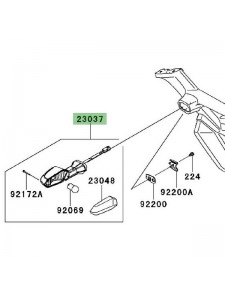 Clignotant arrière gauche Kawasaki Z1000SX (2011-2013) | Réf. 230370237