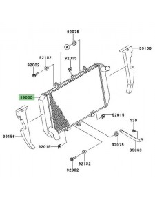Radiateur Kawasaki Z1000SX (2011-2019) | Réf. 390600081