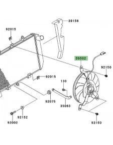 Ventilateur Kawasaki Z1000SX (2011-2013)