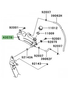 Vase d'expansion Kawasaki Z1000SX (2011-2013) | Réf. 430780069