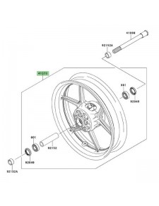 Jante avant Kawasaki Z1000SX (2011-2013) | Réf. 41073072418F