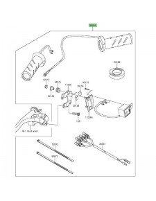 Poignées chauffantes Kawasaki Z1000SX (2014-2016) | Réf. 999940408
