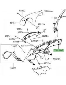 Tête de fourche Kawasaki Z1000SX (2014-2016) | Moto Shop 35