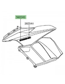 Autocollant "Z1000" flanc de carénage Kawasaki Z1000SX (2014-2016) | Moto Shop 35