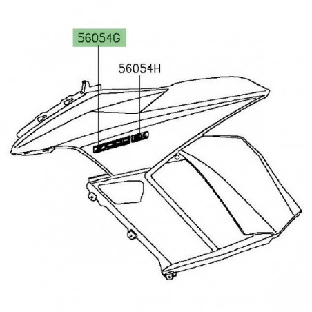 Autocollant "Z1000" flanc de carénage Kawasaki Z1000SX (2014-2016) | Moto Shop 35