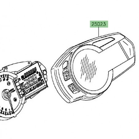 Dessus de compteur Kawasaki Z1000SX (2014-2016) | Réf. 250230089