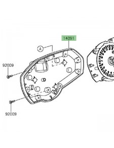 Dessous de compteur Kawasaki Z1000SX (2014-2016) | Réf. 140911739