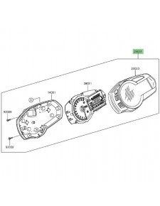 Bloc compteur Kawasaki Z1000SX (2014-2016)