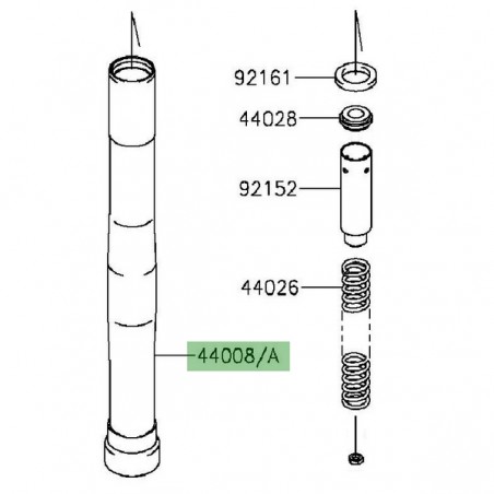 Fourreau de fourche Kawasaki Z1000SX (2014-2016) | Moto Shop 35