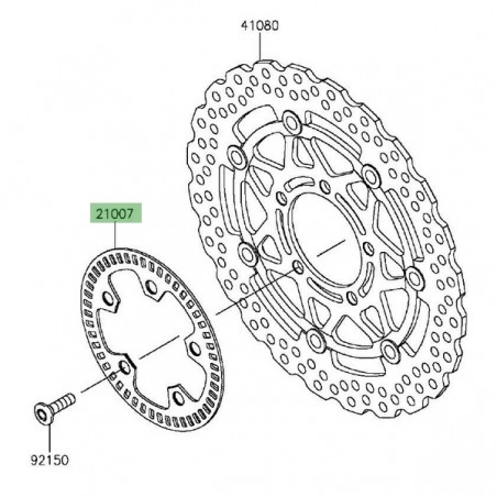 Cible ABS avant Kawasaki Z1000SX (2014-2019) | Réf. 210070166
