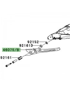 Poignée passager gauche Kawasaki Z1000SX (2014-2016) | Réf. 460750098