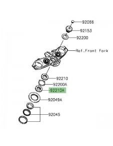 Écrou colonne de direction Kawasaki Z800 (2013-2016) | Réf. 922100535