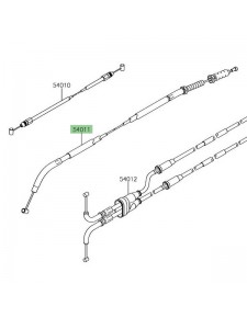 Câble d'embrayage Kawasaki 540110621 | Moto Shop 35