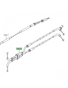 Câble de gaz Kawasaki Z1000SX (2017-2019) | Réf. 540120649
