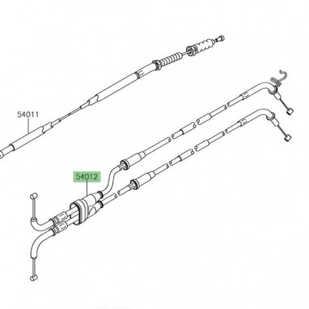 Câble de gaz Kawasaki Z1000SX (2017-2019) | Réf. 540120649