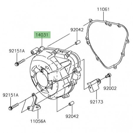 Carter d'alternateur Kawasaki 140310610 | Réf. 140310610