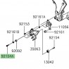 Vis M8x30 fixation platine repose-pieds avant Kawasaki Z1000SX (2017-2019)