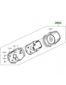 Bloc compteur Kawasaki Z1000SX (2017-2019)