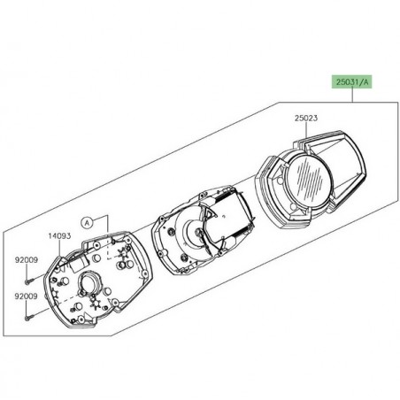 Bloc compteur Kawasaki Z1000SX (2017-2019) | Moto Shop 35