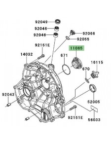 Bouchon carter d'embrayage Kawasaki Er-6n (2006-2008) | Réf. 110650150