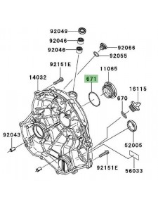 Joint torique Ø40mm Kawasaki 671B2540 | Moto Shop 35