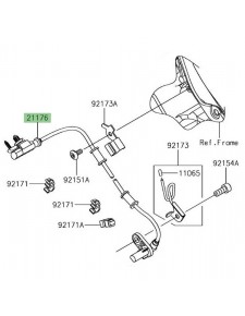 Câble ABS arrière Kawasaki Z1000SX (2017-2019) | Réf. 211760836