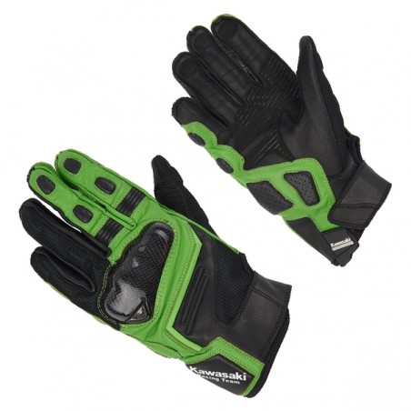 Gants textile noir/vert Kawasaki Racing Team | Moto Shop 35