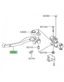 Levier d'embrayage Kawasaki Z1000SX (2017-2019) | Réf. 460920568