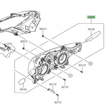 Optique avant full Leds Kawasaki Z1000SX (2017-2019) | Réf. 230040363