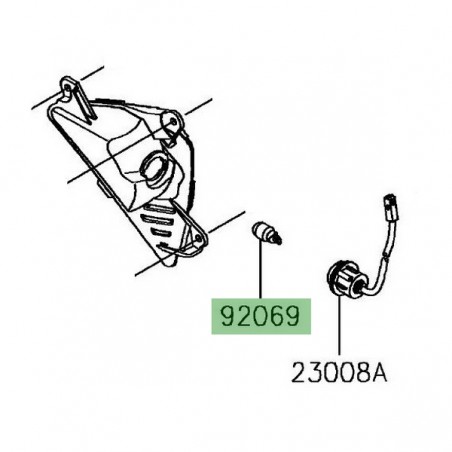 Ampoule clignotants avant Kawasaki Z1000SX (2017-2019) | Réf. 920690058