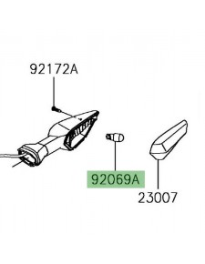 Ampoule clignotants arrière Kawasaki Z1000SX (2017-2019) | Réf. 920690090