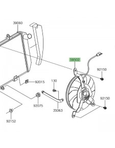 Ventilateur Kawasaki Z1000SX (2017 et +) | Moto Shop 35