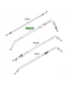 Câble d'embrayage Kawasaki Er-6f (2006-2008) | Réf. 540110083