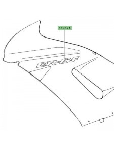 Autocollant "Er-6f" flanc de carénage Kawasaki Er-6f (2006-2008) | Moto Shop 35