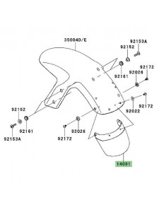 Bavette garde-boue avant Kawasaki Er-6f (2008)