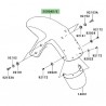 Garde-boue avant Kawasaki Er-6f (2006-2008)