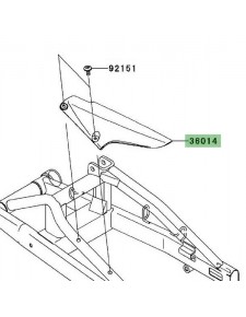 Protège chaîne Kawasaki Er-6f (2006-2008) | Réf. 360140027