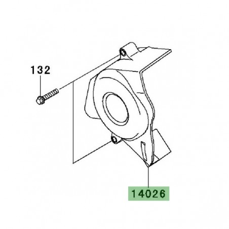 Carter pignon de sortie de boîte Kawasaki Er-6f (2006-2008) | Réf. 140260021