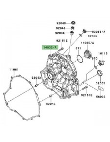 Carter d'embrayage Kawasaki Er-6f (2006-2008)