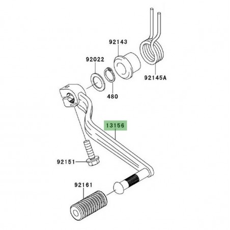 Sélecteur de vitesse Kawasaki Er-6f (2006-2008) | Réf. 131560072