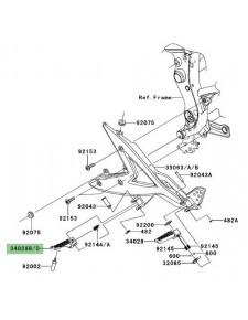 Repose-pieds avant Kawasaki Er-6f (2006-2008)