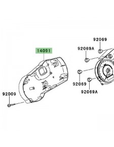 Dessous de compteur Kawasaki Er-6f (2006-2008) | Réf. 140910367