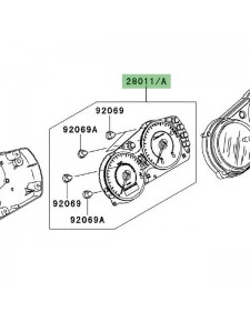 Compteur seul Kawasaki Er-6f (2006-2008) | Moto Shop 35